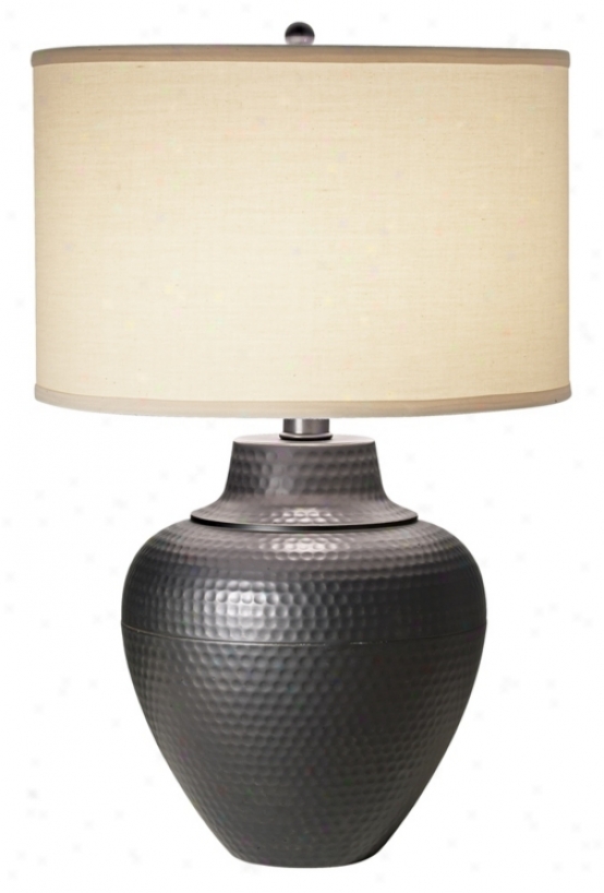 Maison Loft Hammered Pot Table Lamp (r7784)