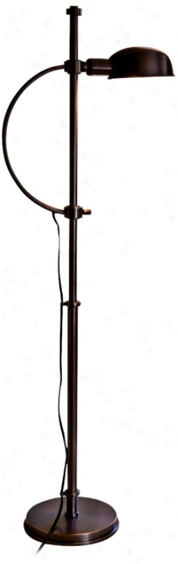 Mario Muto Rondo Bronze Pharmacy Style Floor Lamp (w5233)
