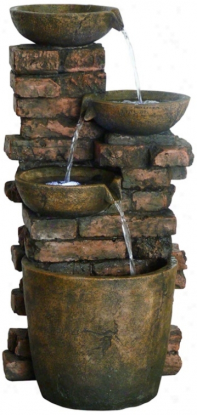 Mason Pots Led Fountain (x5337)