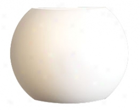 Matte Opal Glass Hemisphere 8" High Wall Sconce (h4050)