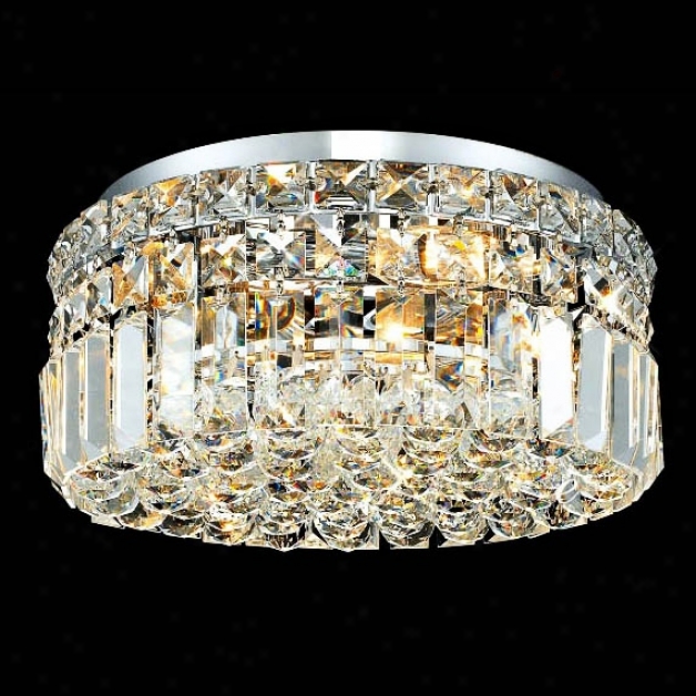 Maxim Collection 12" Wide 4-light Crystal Ceiling Light (y3826)