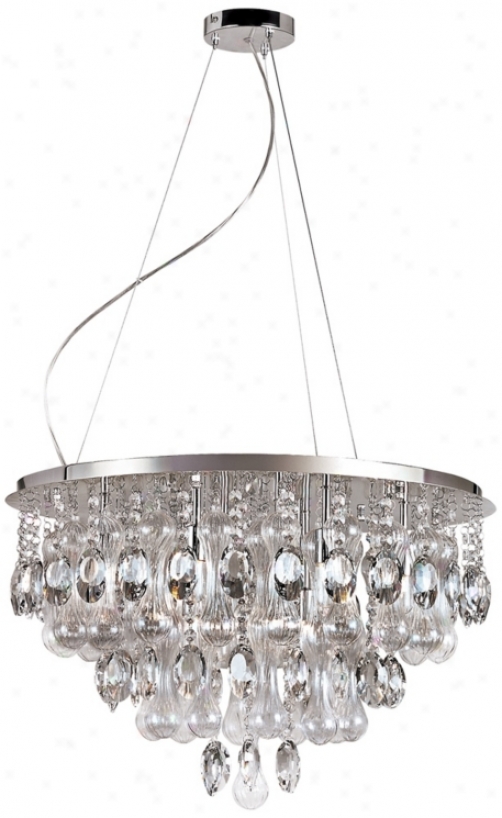 Melted Ice 15 34/" Wide 12-light Crystal Pendant Light (x5370)