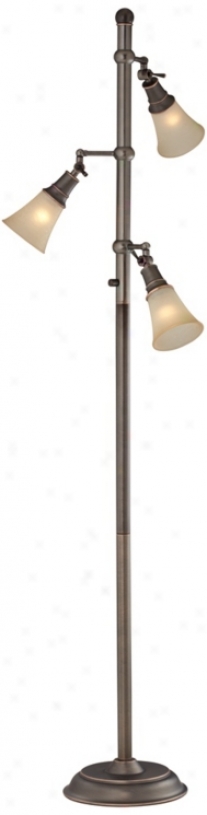 Mercede Antique Copper 3-lite Tree Lamp (v5040)