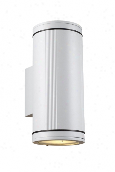 Meridian Up-down White Exterior Wall Light (08658)
