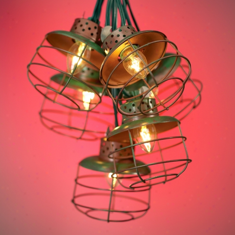 Metal Cage Lantern String Pary Lights (81203)