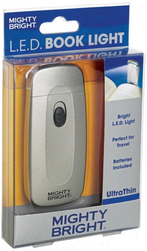 Mighty Bright Ultrathin Led Silver Book Light (64839)