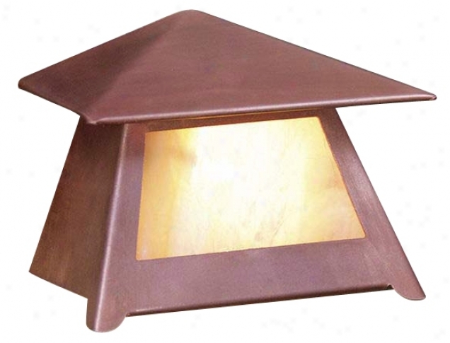 Mission Lantern 2 7/8" High Copper Deck And Patio Light (l0794)