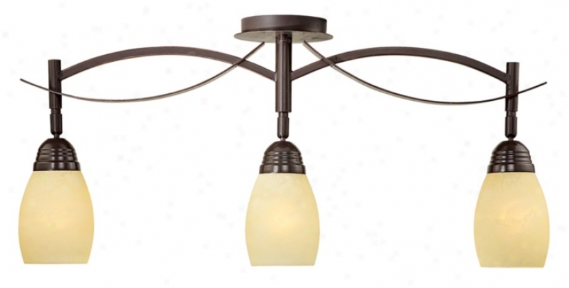 Modella Collection 31 1/4" Wide Triple Ceiling Light (78976)