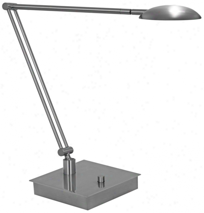 Mondoluz La Cirque Platinum Led Desk Lamp With Jointed Arm (v7375)