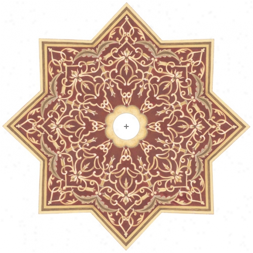 Moroccan Scroll 36" Wide Repositionable Ceiling Medallion (y6572)