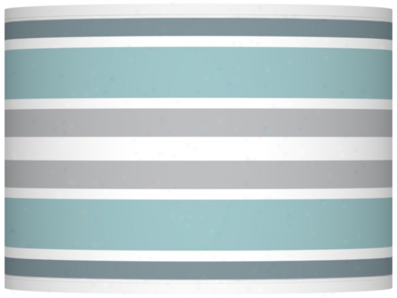 Multi Color Stripes Giclee Shade 13.5x13.5x10 (slider) (37869-x4220)