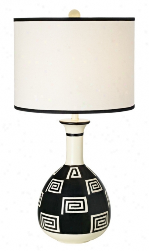 National Geographic Chulycanas Ceramic Table Lamp (h1547)