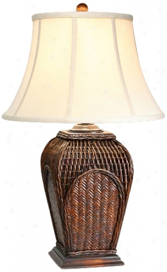 Natural Light Bayside Woven Table Lamp (p5248)