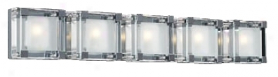 Delicate Cube Frosted Glass 33 1/2" Wide Ada Bathroom Light (h4262)