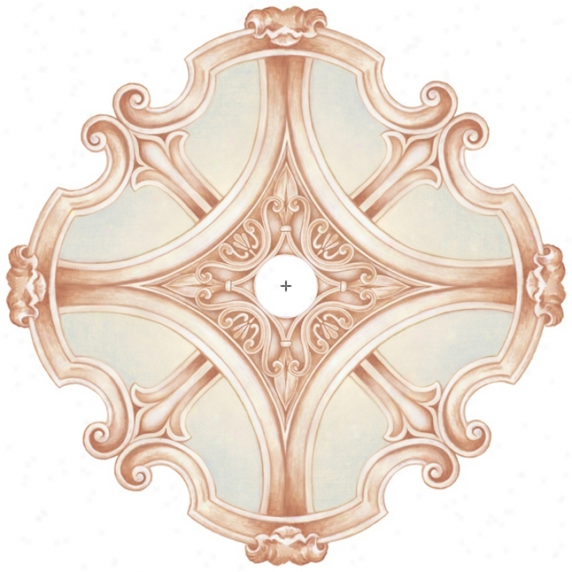 Nouveau Giclee 36" Wide Repositionable Ceiling Medallion (y6574)