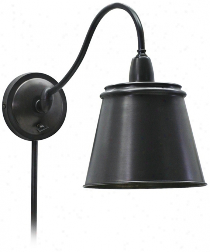 Oiled Bronze Plug-in Wall Light (39683)
