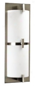 Opal Glass Bend 16 1/2" Wide Ada Bathroom Light Fixture (h4165)