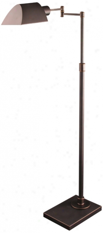 Orland Mission Bronze Adjustable Pharmacy Flopr Lamp (v0559)