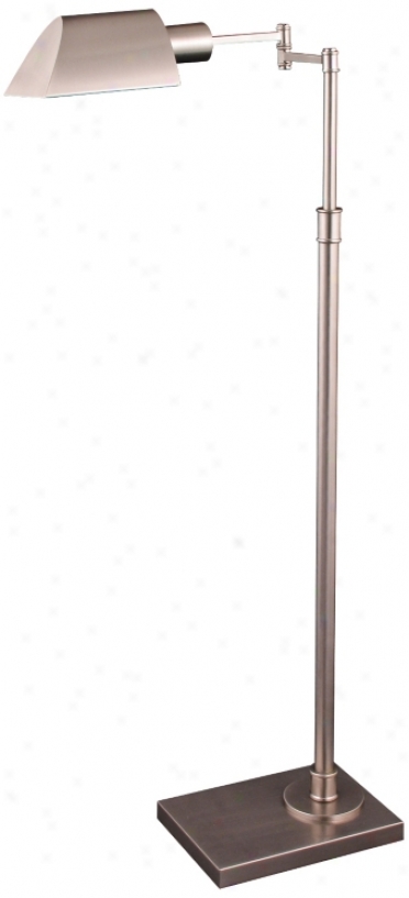 Orland Satin Nickel Adjustable Swing Arm Pharmacy Prevail over Lamp (v0556)