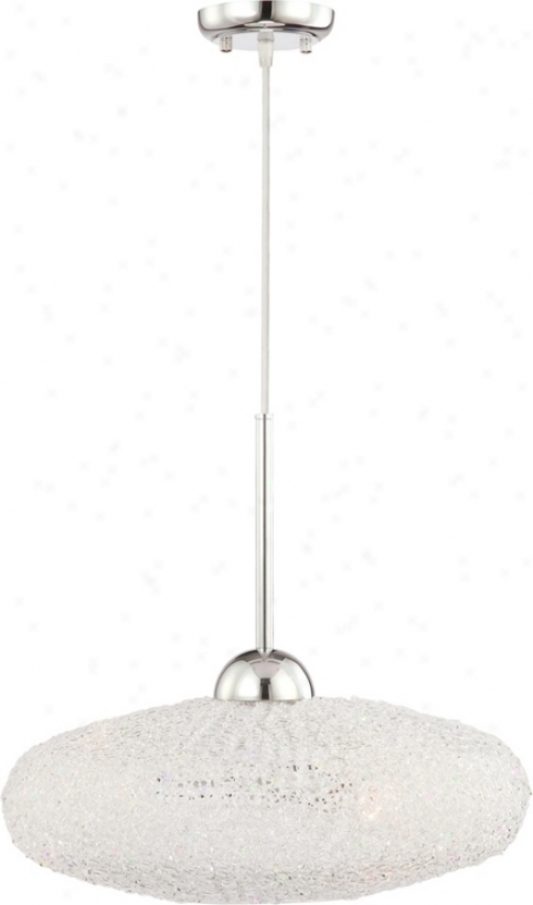 Oval Collection Acrylic 18" Wide Pendant Chandelier (m2355)