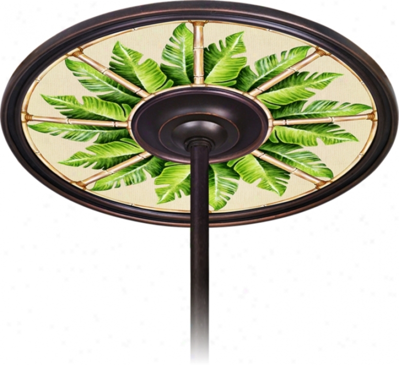 Pacific Palm 6 1/2" Opening Harden Ceiling Fan Medallion (h3293-h3653)