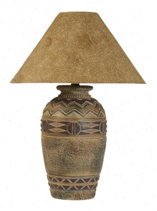 Paprima Hide Shade Southwwstern Table Lamp (h1325)