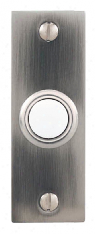 Pewter Bar Style Lighted Doorbell Button (k6262)