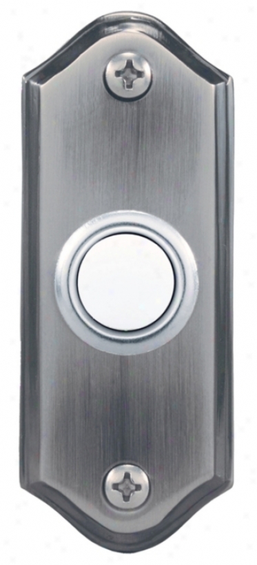 Pewter Lighted Push Button Doorbell Button (k6264)