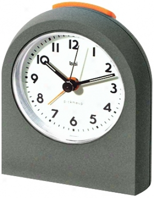 Pick-me-up Gunmetal Alarm Clock (v8596)