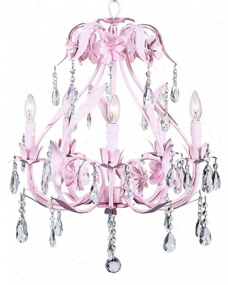 Pink Cinderella 5-light Chandelier (t2114)