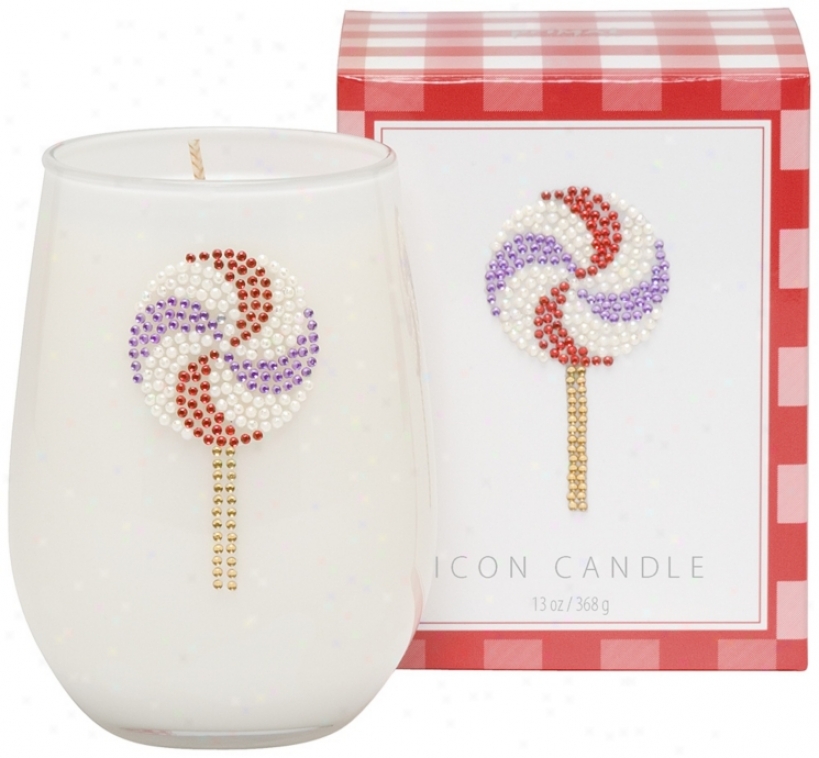 Pinwheel Lollipop Icon Candle (w462)8