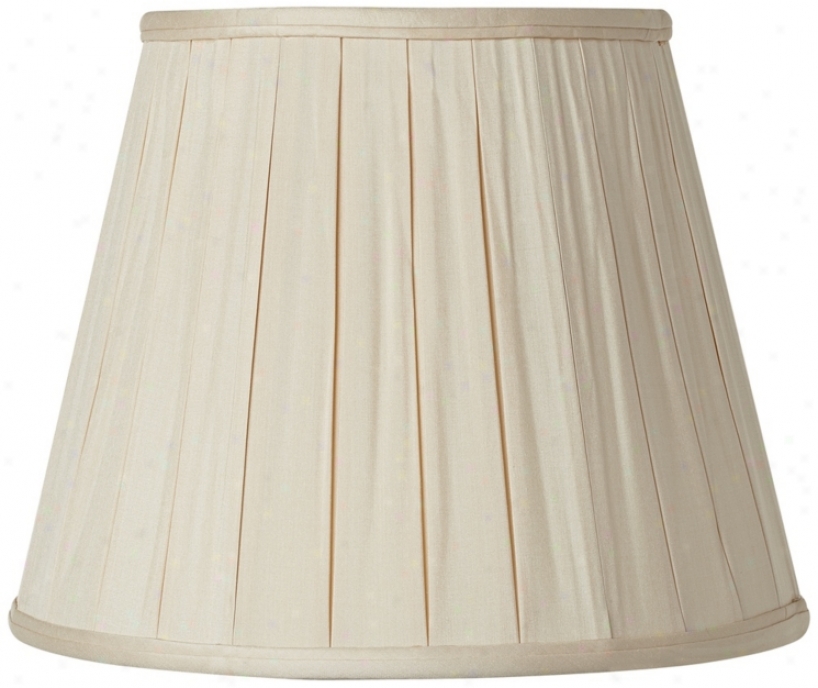 Pleated Sand Silk Em0ire Lamp Shade 7x12x9 (spider) (v1760)