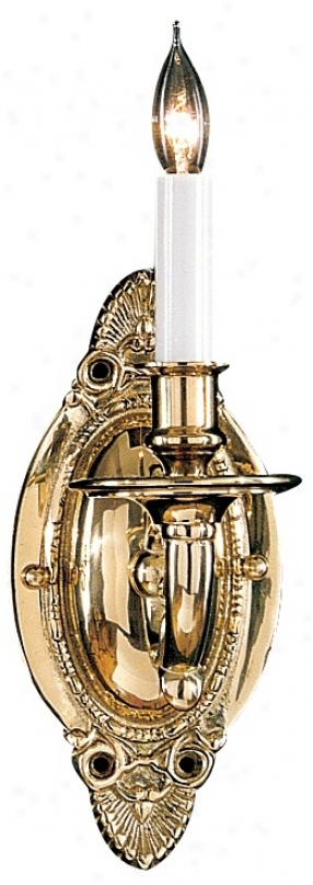 Polished Brass 12" High Wall Sconfe (92332)