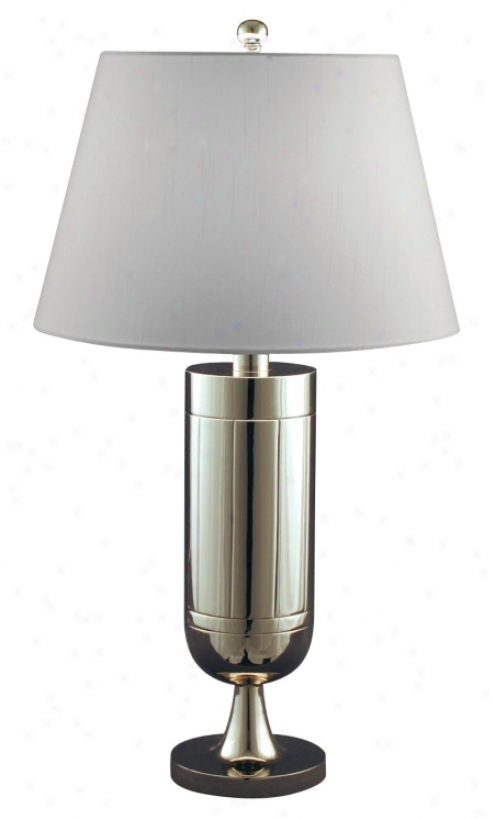 Polished Nickel Solid Brass Trophy Synopsis Lamp (f3222)