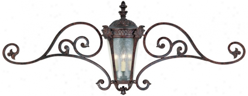 Pompia Distressed Bronze 21" High Outdoor Wall Lighy (j6494)
