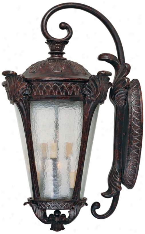 Pompia Distressed Bronze 35" High Outdoor Wall Light (j6489)