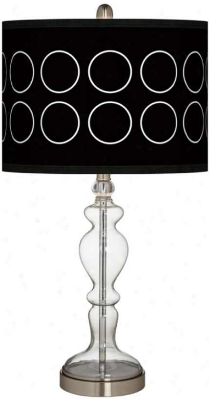 Portholes Giclee Apothecary Clrar Glass Table Lamp (w9862-y7344)