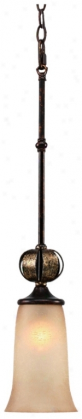 P0rtland Fired Bronze Mini Pendant Chandelier (t1549)