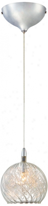Possini Euro Design Wire In Glass Mini Pendant Light (v8381)