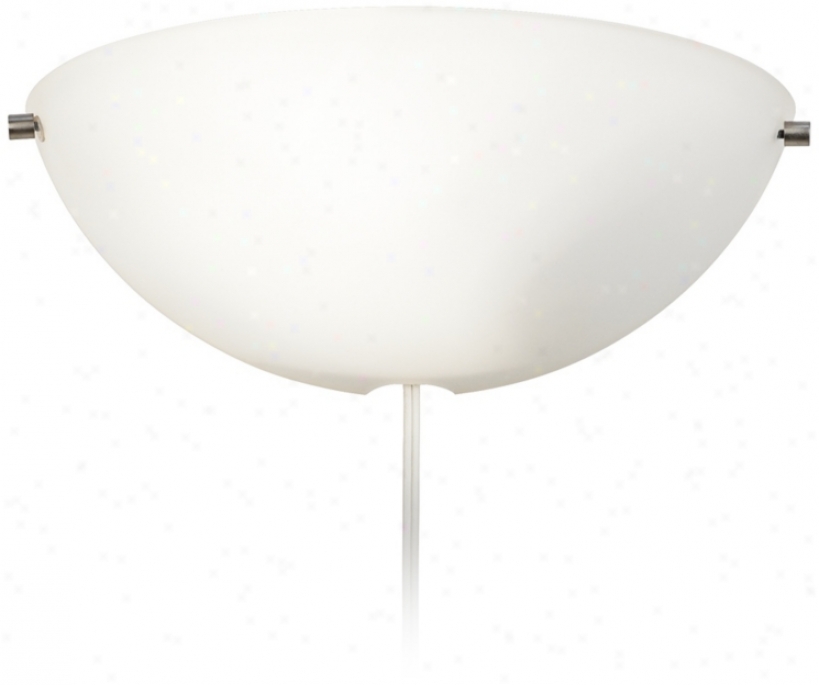 Possini Euro Frosted Glass Pkug-in Wall Sconce (w0671)