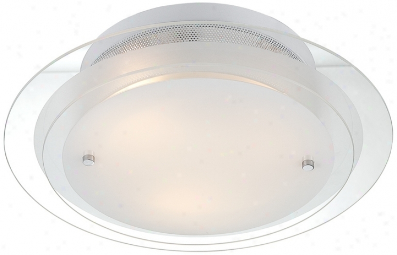 Possini Two Tier Glass 15 3/4" Wide Ceiling Light Fixture (p1329)