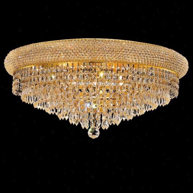 Primo Royal Cu5 Crystal 24" Wide Gold Ceiling Light (y3814)