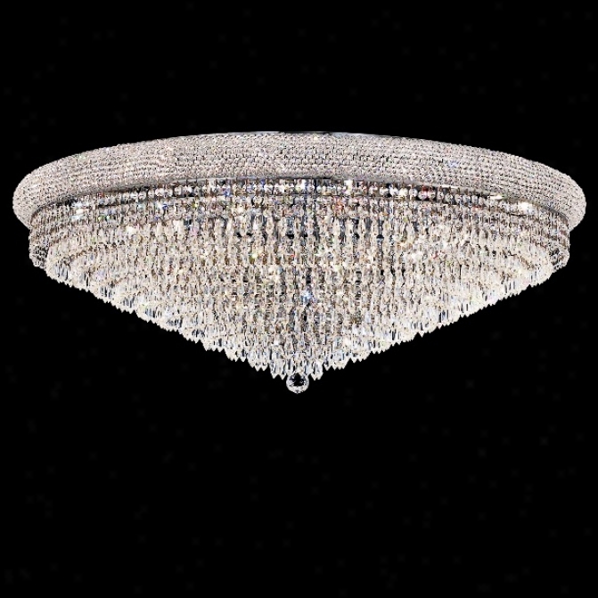 Primo Royal Ct Crystal 42" Wide Chrome Ceiling Light (y3820)