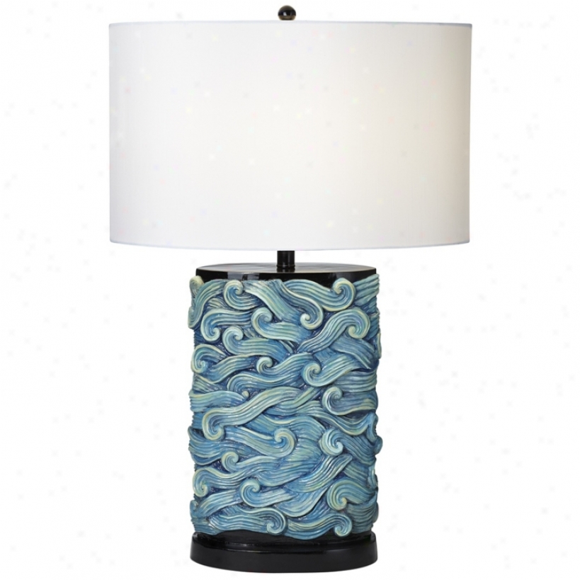 Prince Of Tides Turqhoise Table Lamp (v2228)