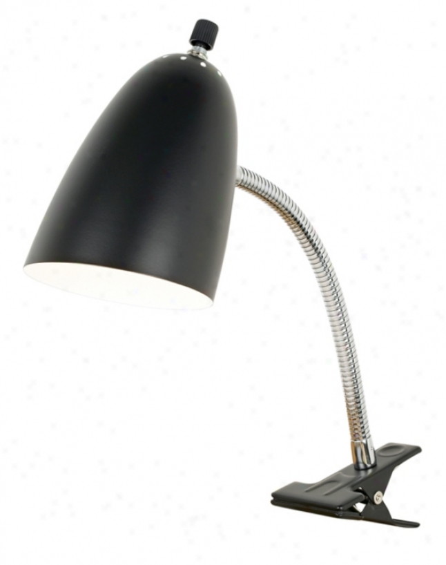 Pro Track&#174; Black Gooseneck Headboard Clip Lamp (74412)