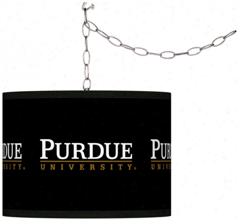 Purdue University 13 1/2" Wide Plug-in Swag Chandelier (f9542-y3563)