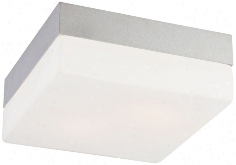 Quad Medium 7 1/2" Wide Metallic Gray Ceiling Light (x0627)