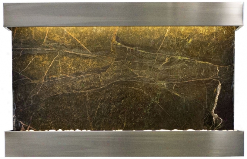 Quarry Green Marble And Case-harden 51" Wide Wall Spring (x9051)