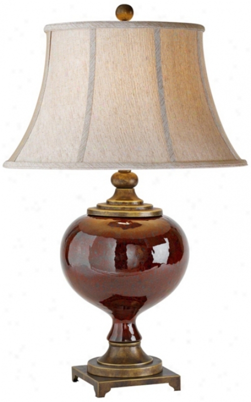 Raschella Ruby Ceramic Table Lamp (w9745)