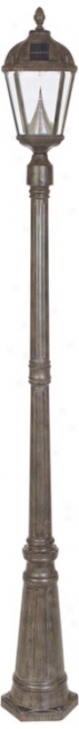 Royal Solar Led Bronze 85" High Outdoor Lamp Post (p9669)